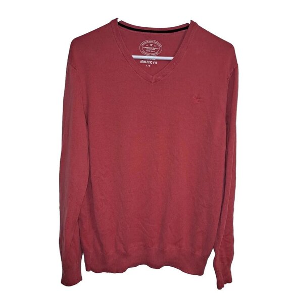 American Eagle Men's Large Orange Sweater - Picture 1 of 5